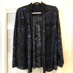 Express Button Down Blouse Size M
